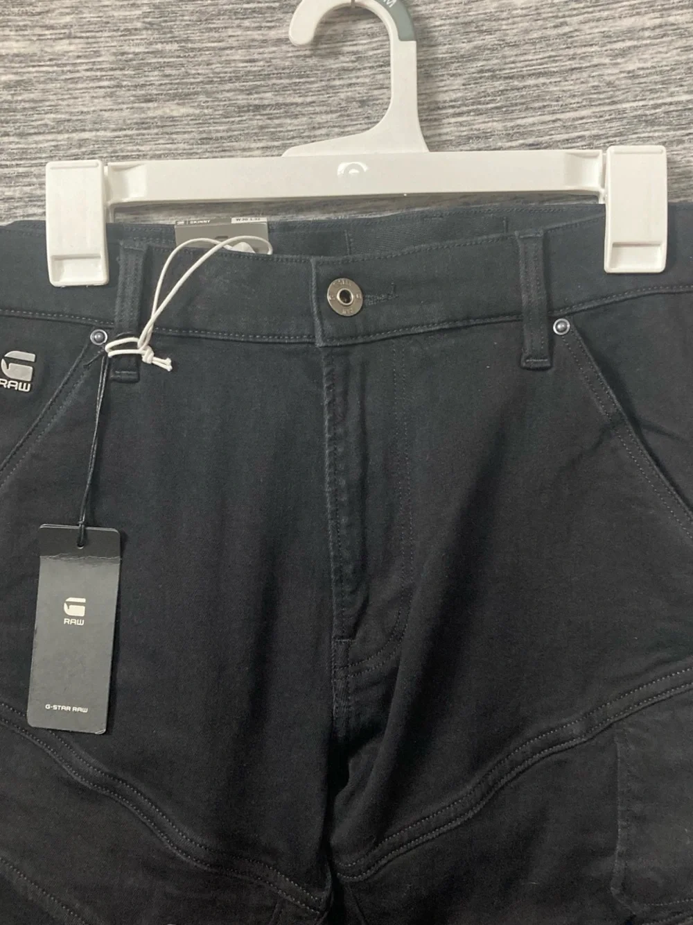 G-Star Black Cargo Slim Tapered Pants AIRBLAZE 3D